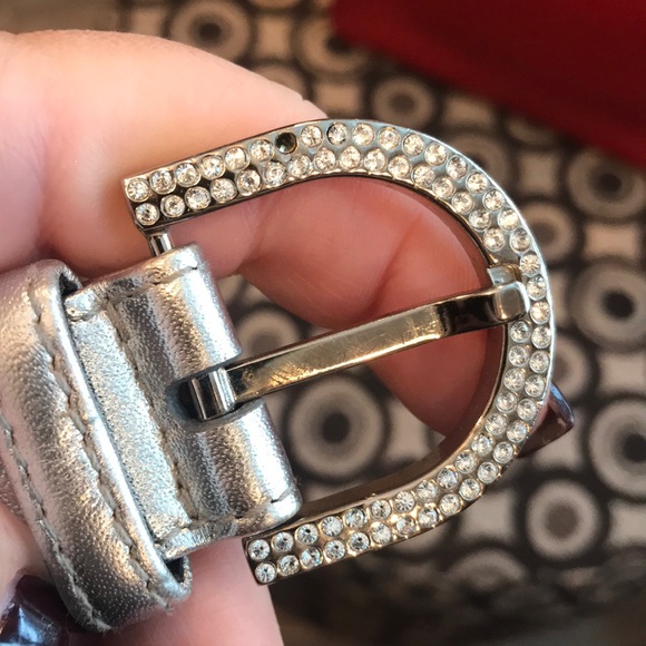 Valentino crystal belt and metallic strap 34